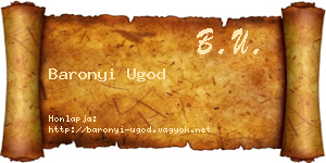 Baronyi Ugod névjegykártya